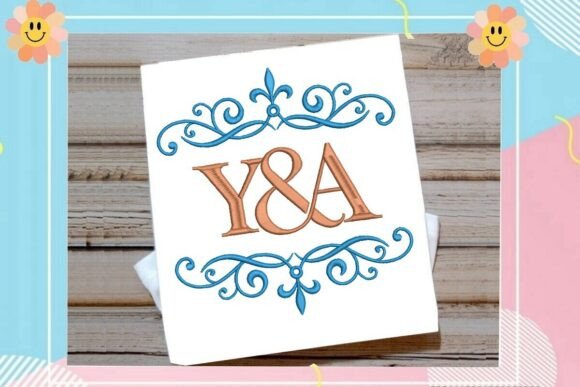 Blue Scroll Split Monogram Y: A Designer's Review for Boutique Sweatshirts