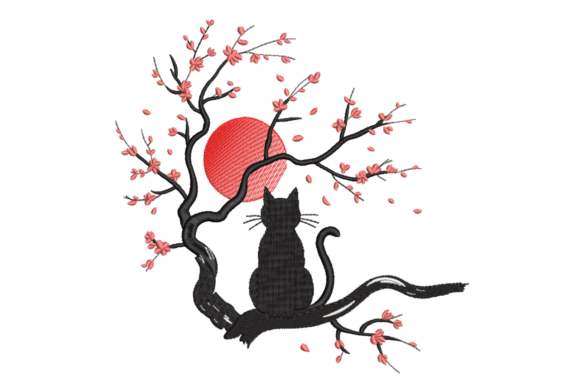 Cat Under Cherry Blossom Tree Review