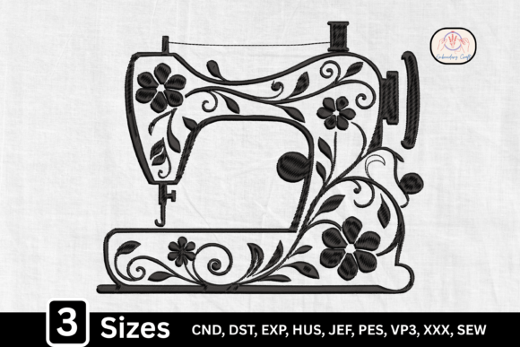 Elegant Tailor Floral Sewing Machine