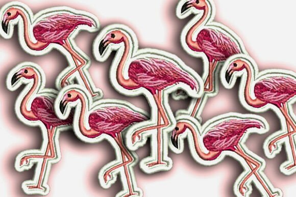 Flamingo Patch: A Sweet Embroidery Design for Handmade Gifts