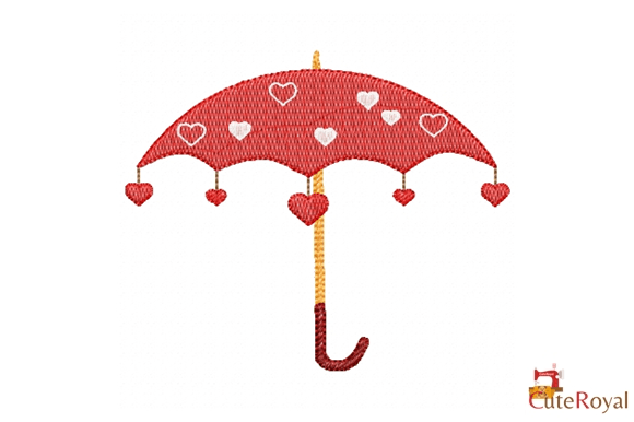 Pretty Umbrella with Hearts Review