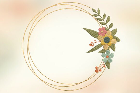 Retro Gold Hoop Botanical Border Review