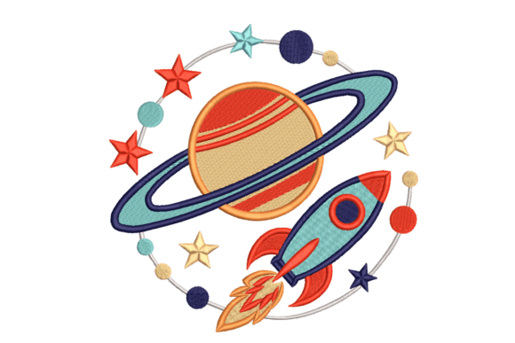 Retro Space Rocket Embroidery Review