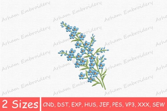 Spring Blue Flower Bouquet Review for Apparel