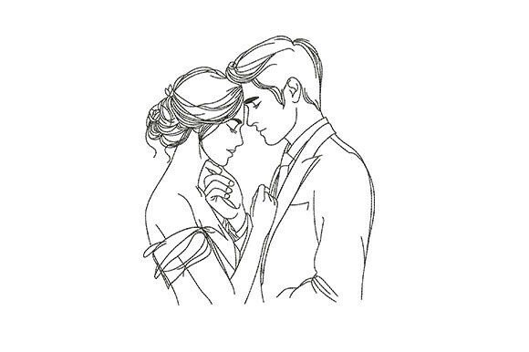 Wedding Bride and Groom Sketch